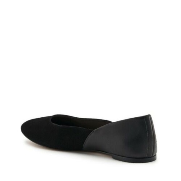 NEW Womens Botkier Britt Black Mixed MEDIA FLATS LEATHER SUEDE Size 7.5 SLIP ON - Picture 2 of 5